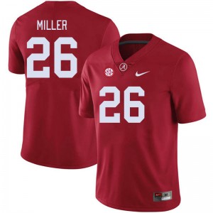 Men's Jam Miller Crimson Alabama Crimson Tide #26 College Football Alumni Jersey 957697-701