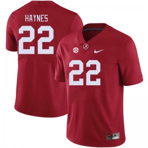 Men's Justice Haynes Crimson Alabama Crimson Tide #22 College Football Player Jerseys 763075-698