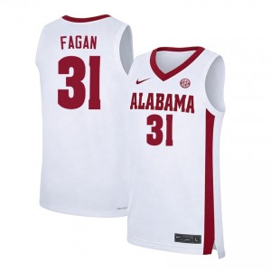 Men's Jack Fagan White University of Alabama #31 College Basketball Alumni Jerseys 718152-500