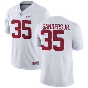 Men's Abduall Sanders Jr. White Alabama Crimson Tide #35 College Football Official Jerseys 936332-208