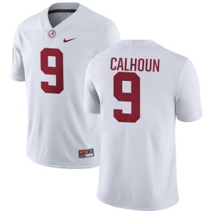 Men's Cameron Calhoun White Alabama Crimson Tide #9 College Football High School Jersey 437513-859