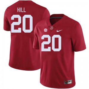 Men's Daniel Hill Crimson Alabama Crimson Tide #20 College Football Stitched Jerseys 678560-115