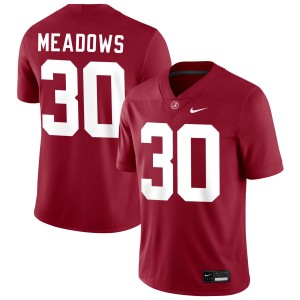 Men's Derek Meadows Crimson Alabama Crimson Tide #30 College Football Limited Jerseys 429960-233