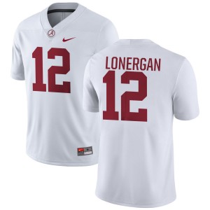 Men's Dylan Lonergan White Alabama Crimson Tide #12 College Football Alumni Jerseys 589534-182