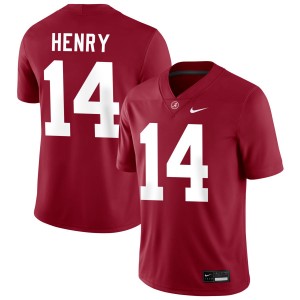 Men's Fatutoa Henry Crimson Alabama Crimson Tide #14 College Football Player Jerseys 791592-459