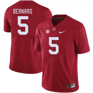 Men's Germie Bernard Crimson Alabama Crimson Tide #5 College Football Player Jersey 316027-648