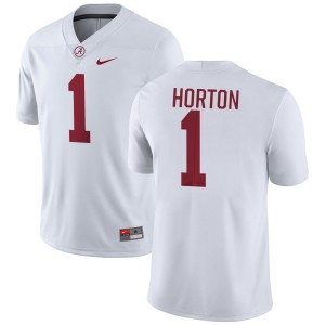 Men's Isaiah Horton White Alabama Crimson Tide #1 College Football High School Jerseys 864834-739