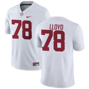 Men's Jackson Lloyd White Alabama Crimson Tide #78 College Football NCAA Jerseys 296016-475