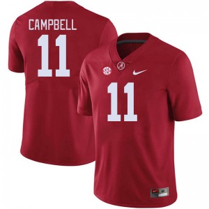 Men's Jihaad Campbell Crimson Alabama Crimson Tide #11 College Football 2025 Jerseys 601640-577