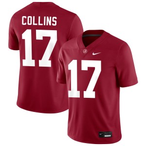 Men's Kelby Collins Crimson Alabama Crimson Tide #17 College Football NCAA Jerseys 683063-284