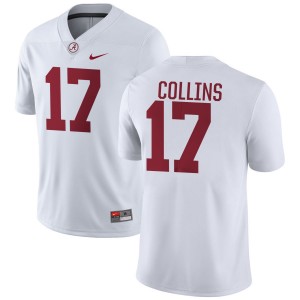 Men's Kelby Collins White Alabama Crimson Tide #17 College Football Alumni Jersey 652518-656