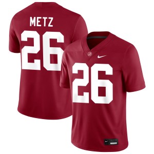 Men's Luke Metz Crimson Alabama Crimson Tide #26 College Football University Jersey 889270-785