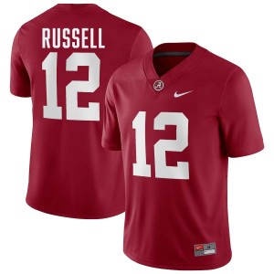 Men's Keelon Russell Crimson Alabama Crimson Tide #12 College Football Alumni Jersey 555188-383