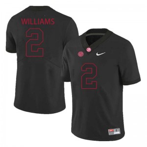Men's Ryan Williams Black Alabama Crimson Tide #2 College Football Stitched Jersey 419720-604