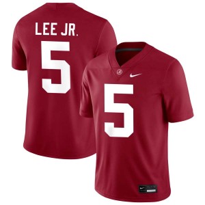 Men's Dijon Lee Jr. Crimson Alabama Crimson Tide #5 College Football Stitched Jerseys 153130-464