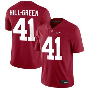 Men's Nikhai Hill-Green Crimson Alabama Crimson Tide #41 College Football Limited Jerseys 333431-819