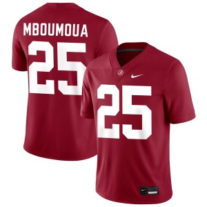 Men's Steve Bolo Mboumoua Crimson Alabama Crimson Tide #25 College Football Game Jersey 824167-770