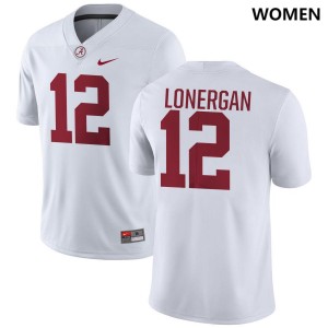 Women's Dylan Lonergan White Alabama Crimson Tide #12 College Football Player Jersey 298651-756