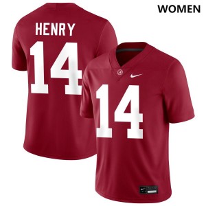 Women's Fatutoa Henry Crimson Alabama Crimson Tide #14 College Football Replica Jerseys 670122-265