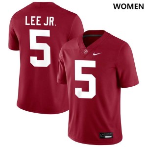 Women's Dijon Lee Jr. Crimson Alabama Crimson Tide #5 College Football 2025-26 Jersey 361237-690