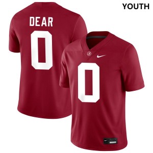 Youth Akylin Dear Crimson Alabama Crimson Tide #0 College Football Replica Jerseys 553497-801