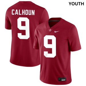 Youth Cameron Calhoun Crimson Alabama Crimson Tide #9 College Football 2025-26 Jersey 234293-776