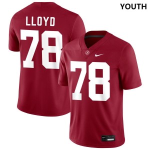 Youth Jackson Lloyd Crimson Alabama Crimson Tide #78 College Football Game Jerseys 829344-601