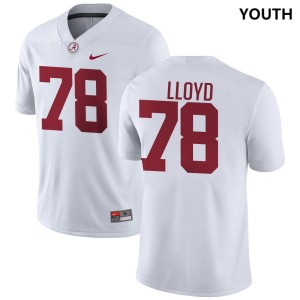 Youth Jackson Lloyd White Alabama Crimson Tide #78 College Football High School Jersey 932084-958