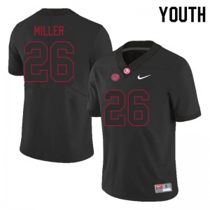 Youth Jam Miller Black Alabama Crimson Tide #26 College Football NCAA Jerseys 297933-169