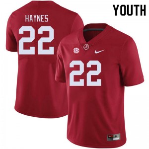 Youth Justice Haynes Crimson Alabama Crimson Tide #22 College Football 2025 Jerseys 346427-786