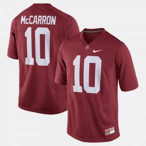 Men's A.J. McCarron Crimson Alabama Crimson Tide #10 Alumni Football Game High School Jerseys 552765-479