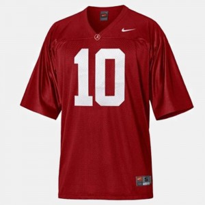 Youth A.J. McCarron Red Alabama Crimson Tide #10 College Football Game Jerseys 510259-666