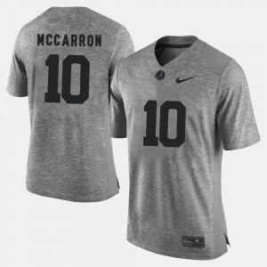 Men's A.J. McCarron Gray Alabama Crimson Tide #10 Gridiron Gray Limited Gridiron Limited Jerseys 224362-329