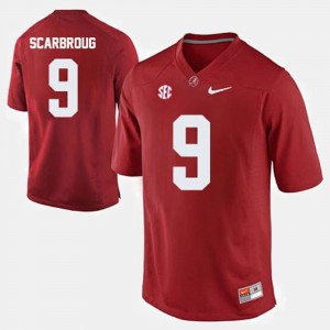 Men's Bo Scarbrough Crimson Alabama Crimson Tide #9 College Football University Jerseys 983196-187
