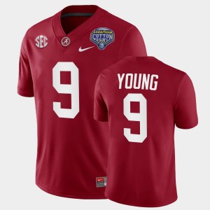 Men's Bryce Young Crimson Alabama Crimson Tide #9 2021 Cotton Bowl College Football Playoff Jerseys 278373-712