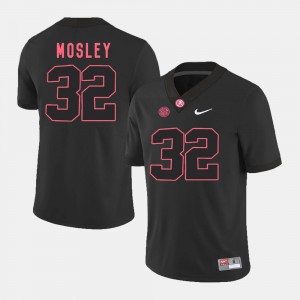 Men's C.J. Mosley Black Alabama Crimson Tide #32 Silhouette College Official Jerseys 665768-675