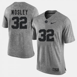 Men's C.J.Mosley Gray Alabama Crimson Tide #32 Gridiron Gray Limited Gridiron Limited Jerseys 106462-572