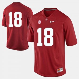 Men's Cooper Bateman Red Alabama Crimson Tide #18 College Football Alumni Jersey 980559-606