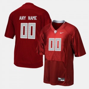 Men's Custom Red Alabama Crimson Tide #00 College Football High School Jerseys 668746-104
