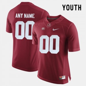 Youth Custom Crimson Alabama Crimson Tide #00 College Limited Football 2025 Jerseys 707609-501