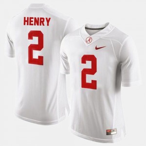 Men's Derrick Henry White Alabama Crimson Tide #2 College Football NCAA Jerseys 602891-105