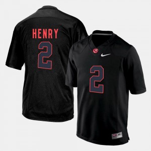 Men's Derrick Henry Black Alabama Crimson Tide #2 Silhouette College Official Jerseys 751753-675