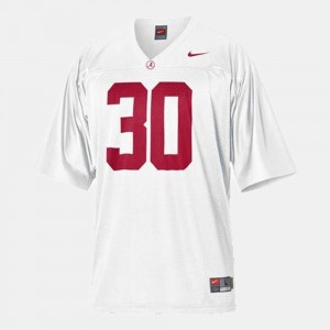 Men's Dont'a Hightower White Alabama Crimson Tide #30 College Football 2025-26 Jersey 281114-423