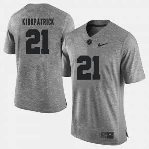 Men's Dre Kirkpatrick Gray Alabama Crimson Tide #21 Gridiron Gray Limited Gridiron Limited Jerseys 878590-813
