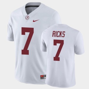 Men's Eli Ricks White Alabama Crimson Tide #7 Game Official Jerseys 794695-710