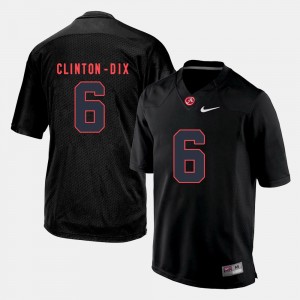 Men's Ha Ha Clinton-Dix Black Alabama Crimson Tide #6 Silhouette College Game Jersey 392966-193