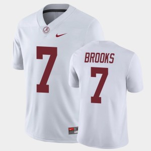 Men's Ja'Corey Brooks White Alabama Crimson Tide #7 Game NCAA Jerseys 535378-381