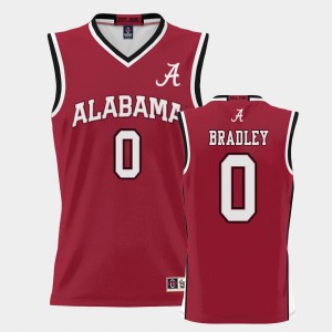 Men's Jaden Bradley Crimson Alabama Crimson Tide #0 College Basketball ProSphere Jersey 686975-975