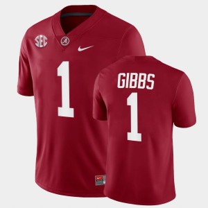 Men's Jahmyr Gibbs Crimson Alabama Crimson Tide #1 College Football 2025 Jersey 971709-176