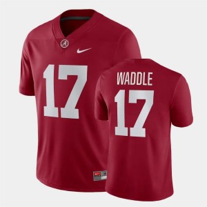 Men's Jaylen Waddle Crimson Alabama Crimson Tide #17 Game Official Jersey 663666-858